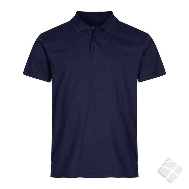 Basic poloskjorte, dark navy