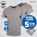 YOU t-skjorter - 5-pack, gråmelert