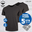 YOU t-skjorter - 5-pack, koksgrå