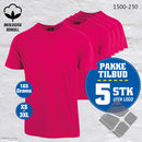 YOU t-skjorter - 5-pack , raspberry