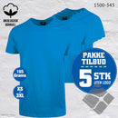 YOU t-skjorter - 5-pack, brilliantblå