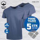 YOU t-skjorter - 5-pack, indigo