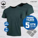 YOU t-skjorter - 5-pack , sjøgrønn