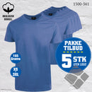 YOU t-skjorter - 5-pack, kornblåmelert