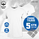 YOU t-skjorter - 5-pack, hvit
