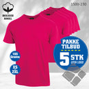YOU t-skjorter - 5-pack , raspberry