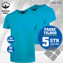 YOU t-skjorter - 5-pack , turkis