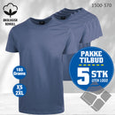 YOU t-skjorter - 5-pack, indigo
