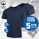 YOU t-skjorter - 5-pack, marine