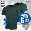 YOU t-skjorter - 5-pack , sjøgrønn