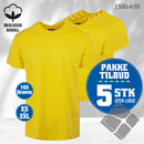 YOU t-skjorter - 5-pack, gul