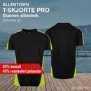 T-skjorte Pro - Allentown, sort/safety gul
