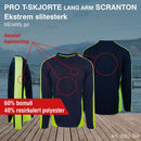T-skjorte Scranton PRO m/ l. arm, marine/safety gul