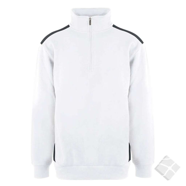 Dayton ZIP genser, hvit