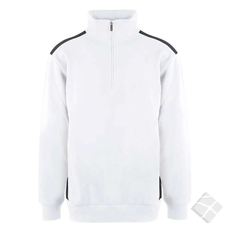 Dayton ZIP genser, hvit