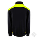Dayton ZIP genser, sort/safety gul
