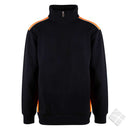 Dayton ZIP genser, sort/safety orange