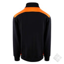 Dayton ZIP genser, sort/safety orange