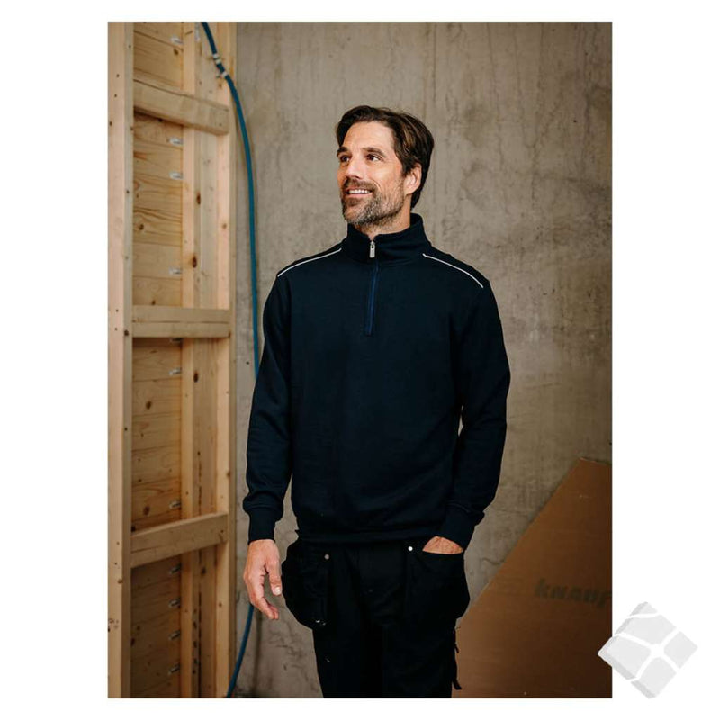 Dayton ZIP genser, sort