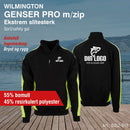 Genser med Zip i hals - PRO, sort/safety gul