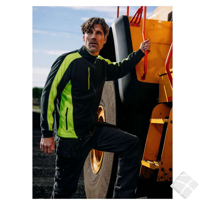 Fleecejakke PRO-serie, marine/safety orange