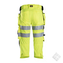 Piratbukse med stretch - HIghVis, safety gul