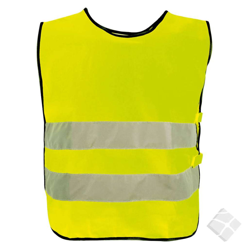 Refleksvest Gøteborg med rygglogo - 100 stk, safety gul