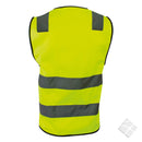 Uppsala refleksvest m/bryst logo, safety gul - 20 stk