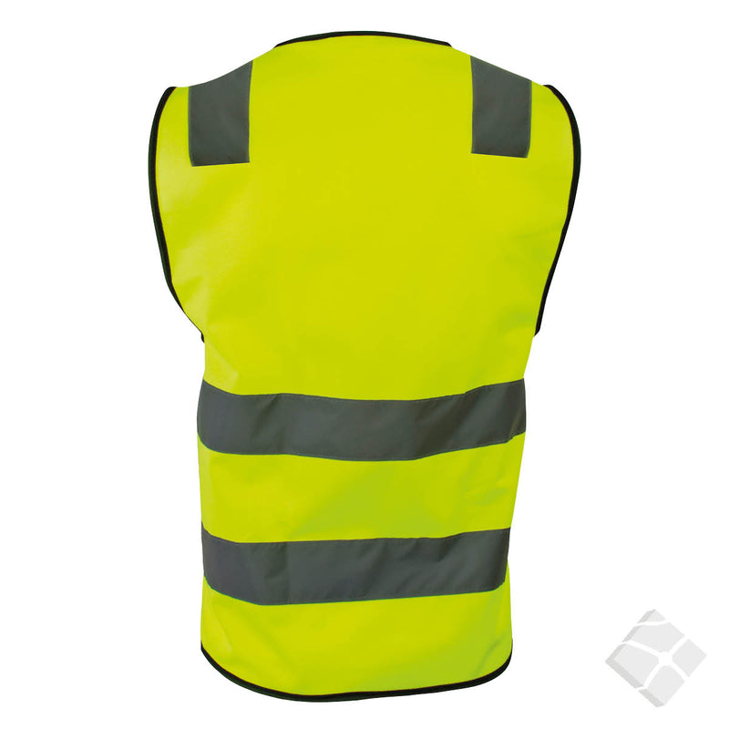 Uppsala refleksvest m/bryst logo, safety gul - 20 stk