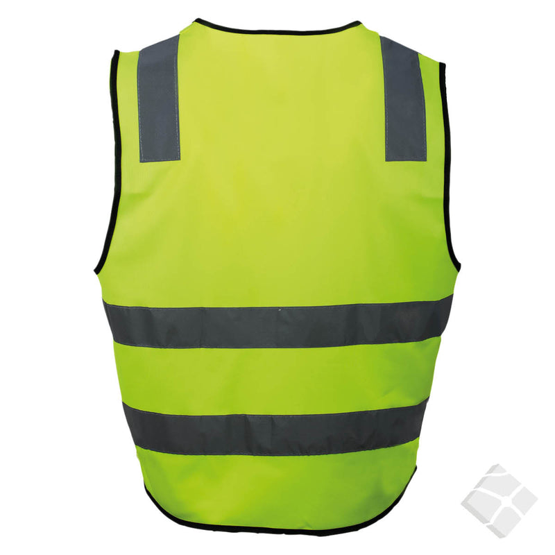 Refleksvest Odense KL.2 m/logotrykk bryst & rygg, safety gul - 20 stk