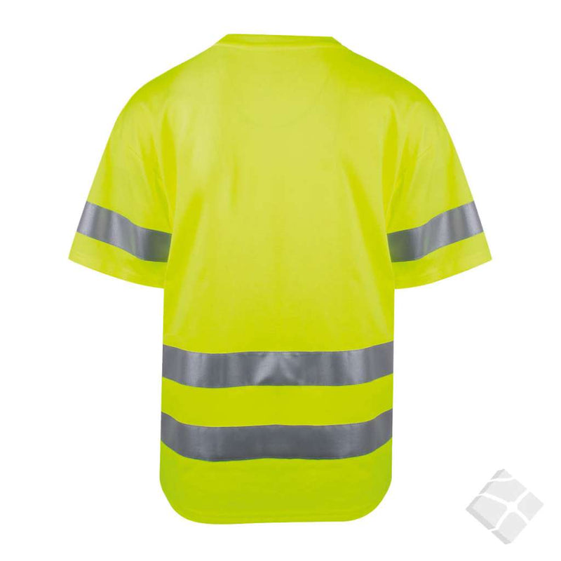 T-skjorte Landskrona m/refleks KL:2, safety gul