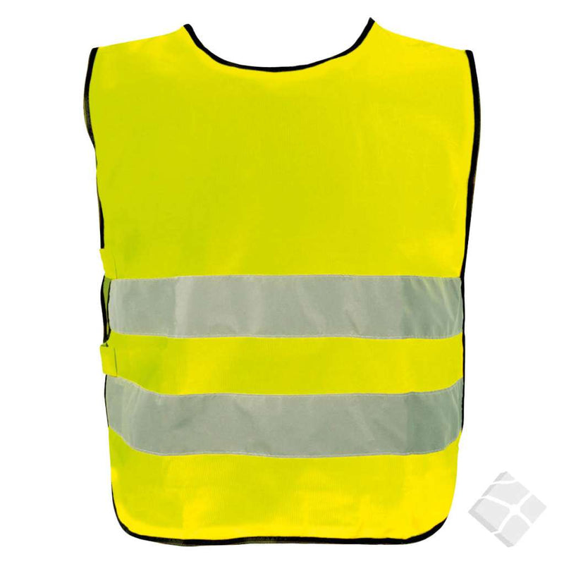 Refleksvest Gøteborg med rygglogo - 50 stk, safety gul