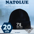 Natolue med brodert logo - 20 stk