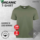 GOTS organic T-skjorte, lys oliven