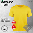 GOTS organic T-skjorte, gul