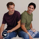 GOTS organic T-skjorte, lys oliven