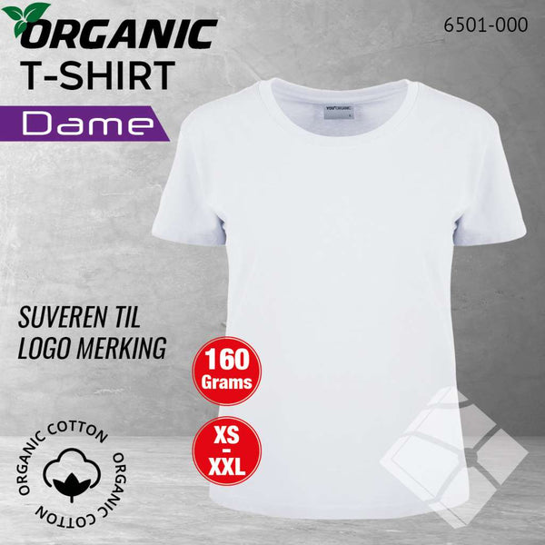 GOTS organic T-skjorte (D), hvit