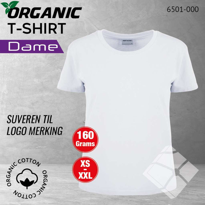 GOTS organic T-skjorte (D), hvit