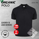 GOTS organic poloskjorte, sort