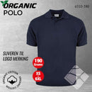 GOTS organic poloskjorte, marine