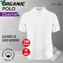GOTS organic polo til dame, hvit