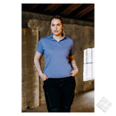 GOTS organic polo til dame, himmelblå
