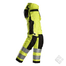 Arbidsbukse til dame HighVis KL 2, safety gul