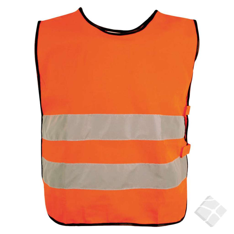 Refleksvest Gøteborg med bryst og rygglogo - 10 stk, safety orange