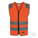 Uppsala refleksvest m/rygg logo, safety orange - 50 stk