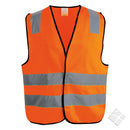 Odense refleksvest m/rygglogo, safety orange - 10 stk