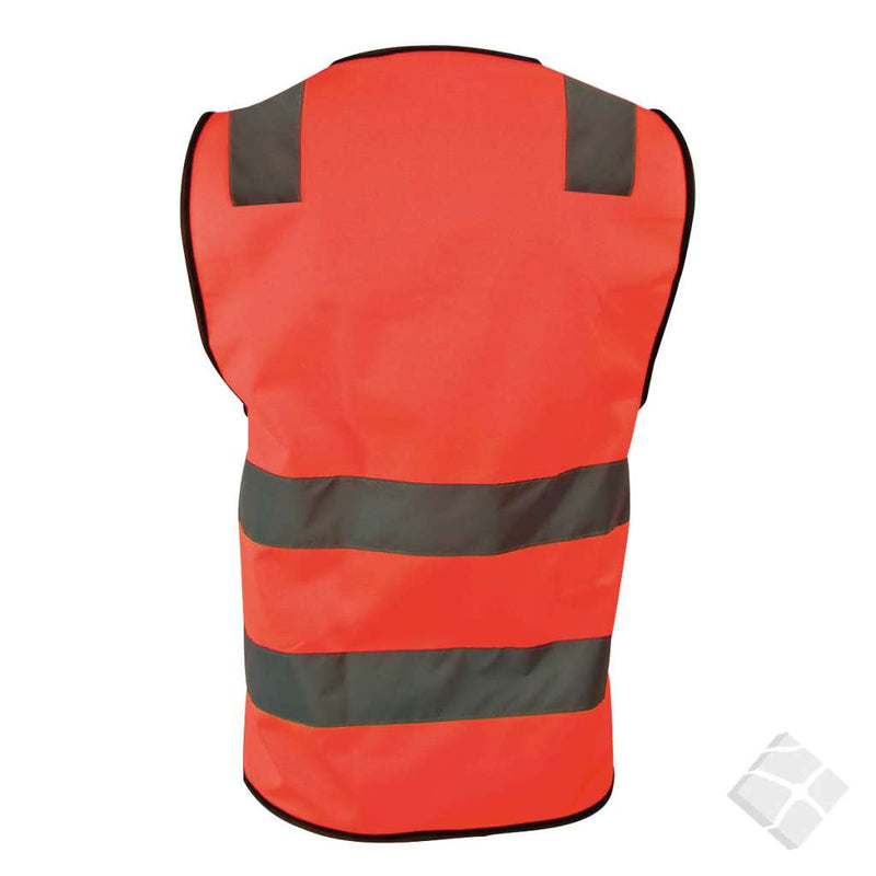 Uppsala refleksvest m/rygg logo, safety orange - 50 stk