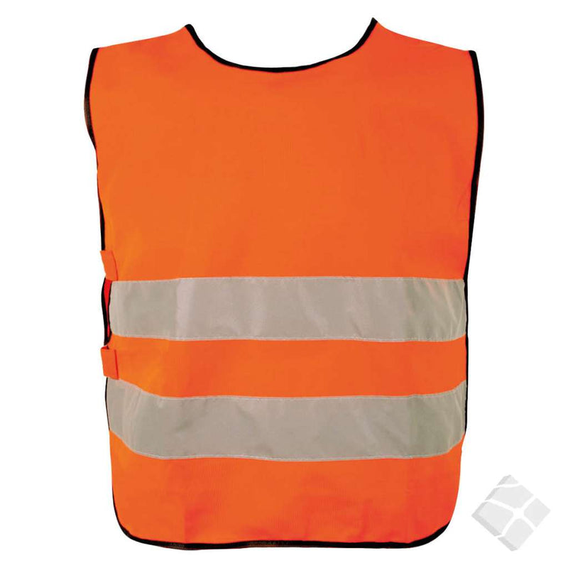 Refleksvest Gøteborg med bryst og rygglogo - 50 stk, safety orange