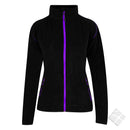 Microfleece jakke til dame Rondane, sort/lilla