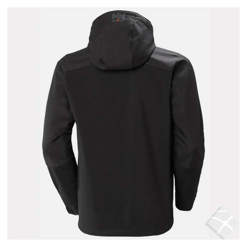 Softshelljakke Oxford m/hette, sort